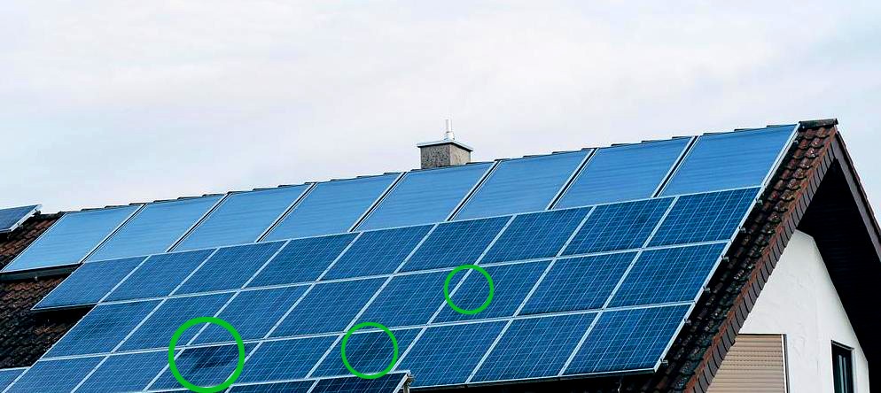 Solarmodule der Solaranlage reinigen