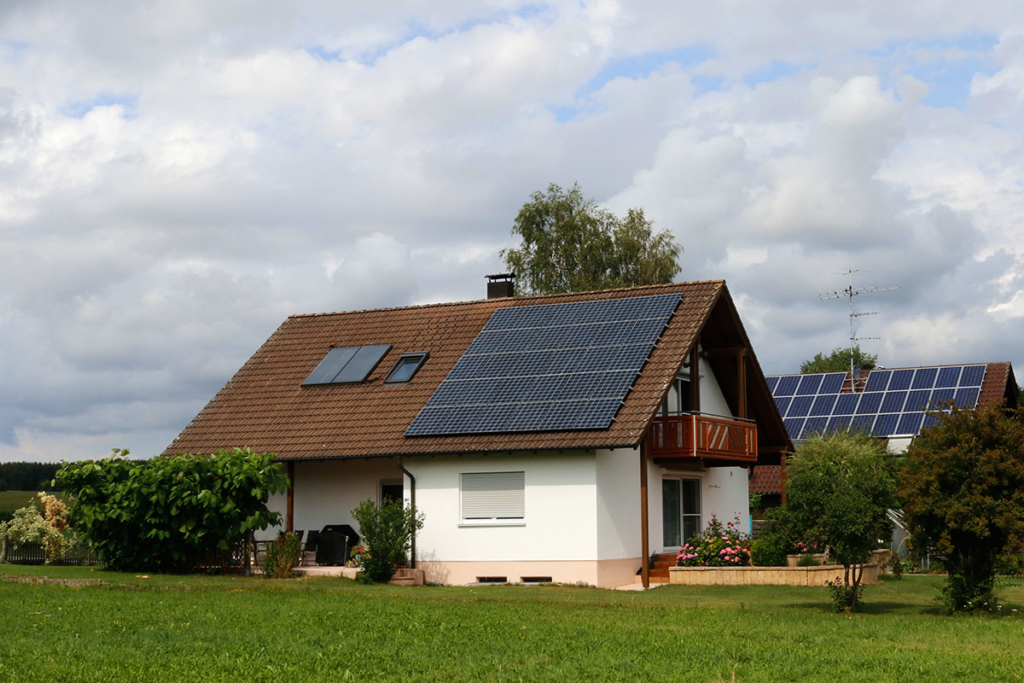 solarthermieanlage schrägdach